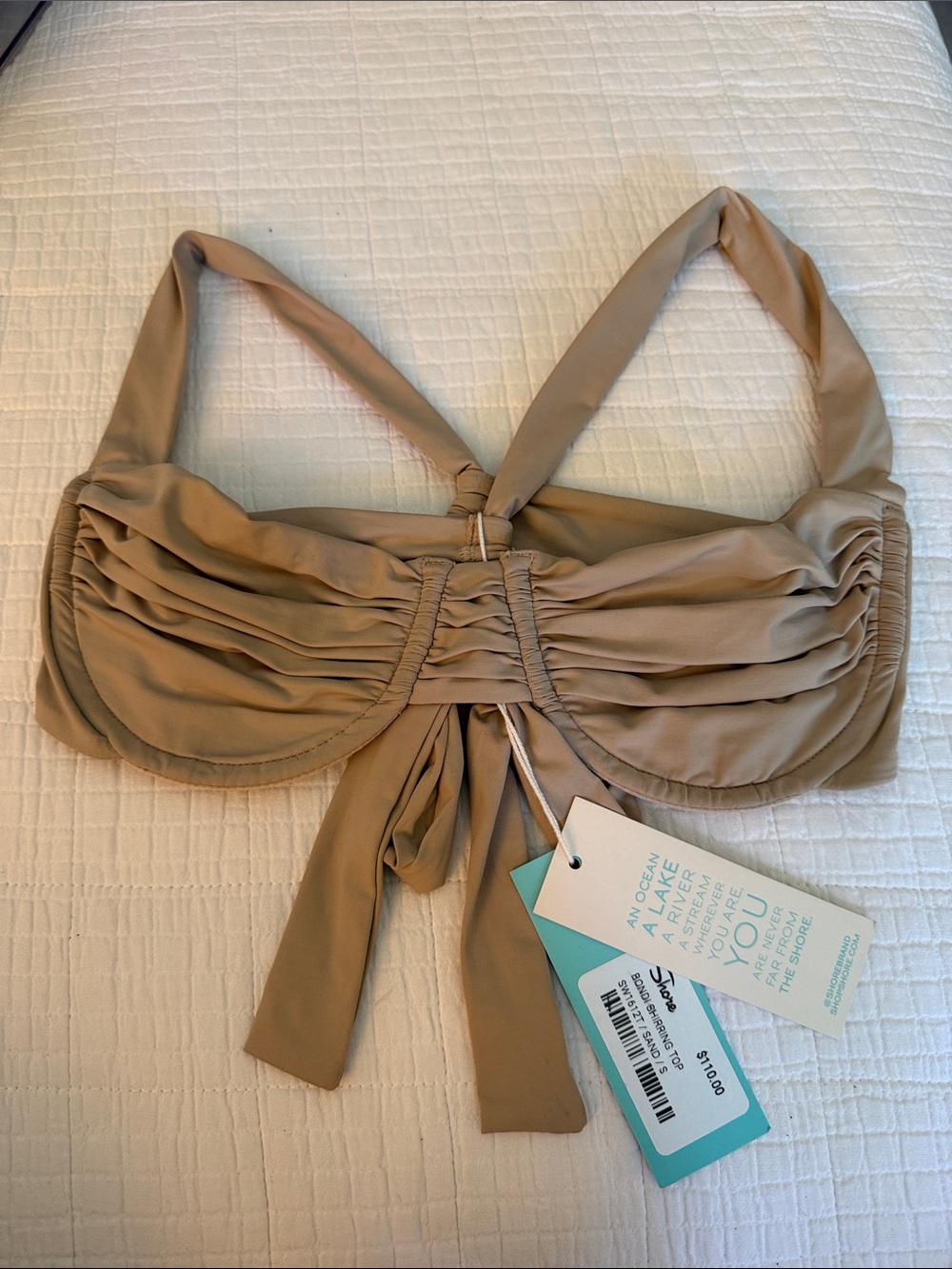 Shore Bondi Shirring Bikini Top